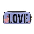 thumbnail image 2 of YFYANG Leather Portable Travel Small Makeup Bag, Multifunctional Storage Bag, Purple Romantic Love Pattern Cosmetic Bag, 2 of 4