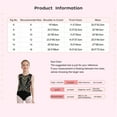 thumbnail image 5 of TiaoBug Sparkly Gymnastics Leotard for Girls Kids Shiny Rhinestone Sleeveless Crisscross Back Ballet Dance Top Black&Gold 6, 5 of 5