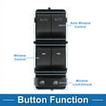 thumbnail image 3 of Power Window Switch No.9H6Z14529AA/BH6Z14529AA Window Control Switch for Ford Fusion for Lincoln Mkz 2011-2012 Black, 3 of 7