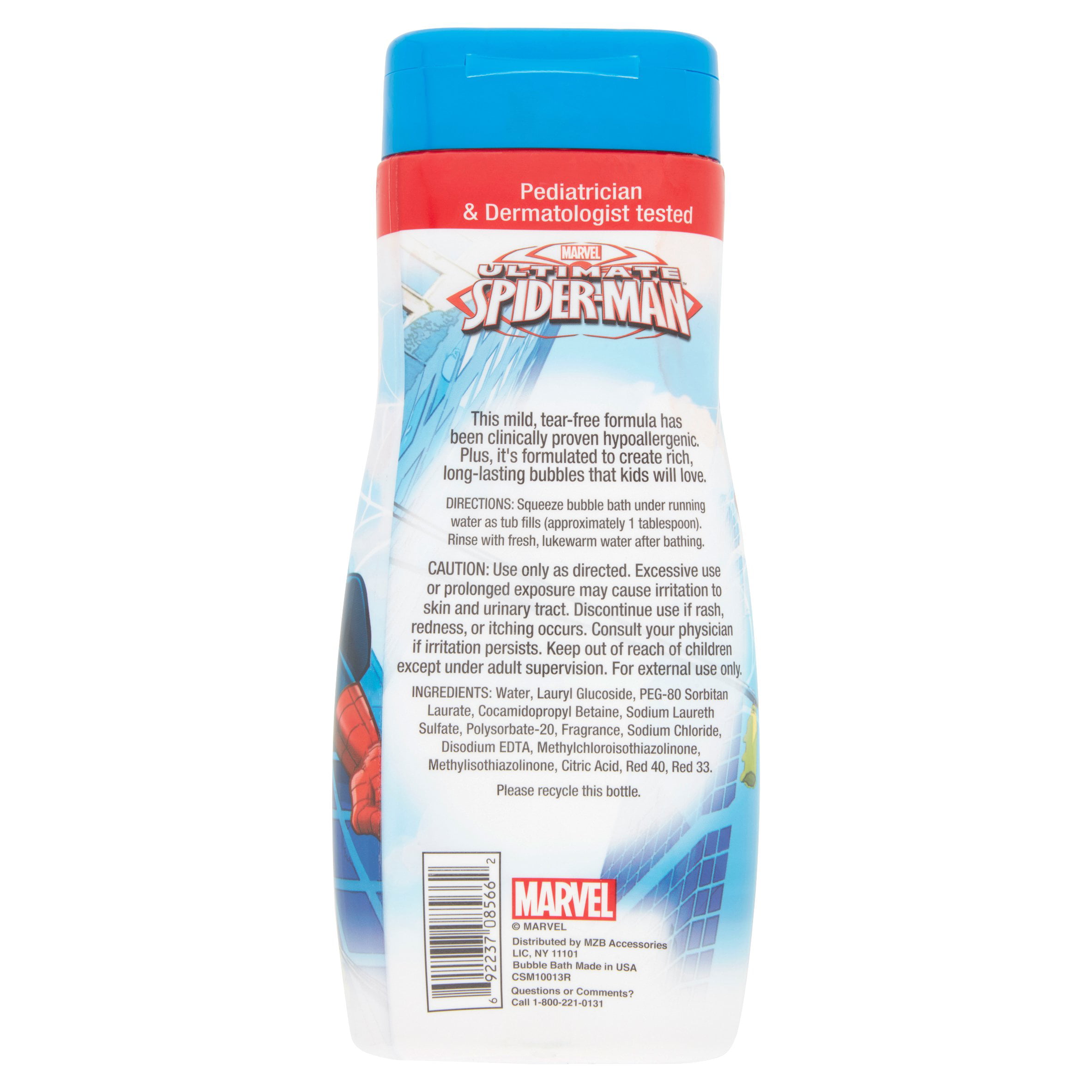 Marvel Bubble Bath, Ultimate Spider-Man, Superpower Punch, Bar Soap & Body  Wash