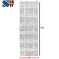 thumbnail image 5 of Simple Houseware 24 bolsillos - Organizador de zapatos para colgar sobre la puerta, transparente como el cristal, gris (64'' x 19''), 5 of 5