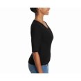 thumbnail image 2 of Ella Moss Women's Elbow Sleeve Sweater Black XXL, 2 of 3