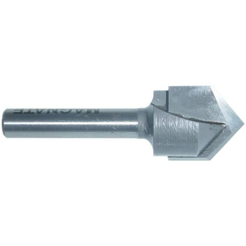 Magnate 703 V-Grooving Router Bit - 90 Degree, 5/8" Cutting Diameter, 1/4" Shank Diameter, 5/8" Cutting Length, 1-1/4" Shank Length