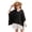 Black, variant on Weebloom Girl Swim Crochet Cover Up Knit Mesh Beach Poncho Sun Cardigan Hooded Lightweight Swimwear Bathing Suit Swimsuit For Girls Black 9-10 Years