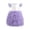 Purple, variant on ZACPNCV Girls Tutu Dress Irregular Tulle Flutter Sleeve A-Line Princess Gown Flower Girl Birthday Party Ball Gown Purple 3-4 Years