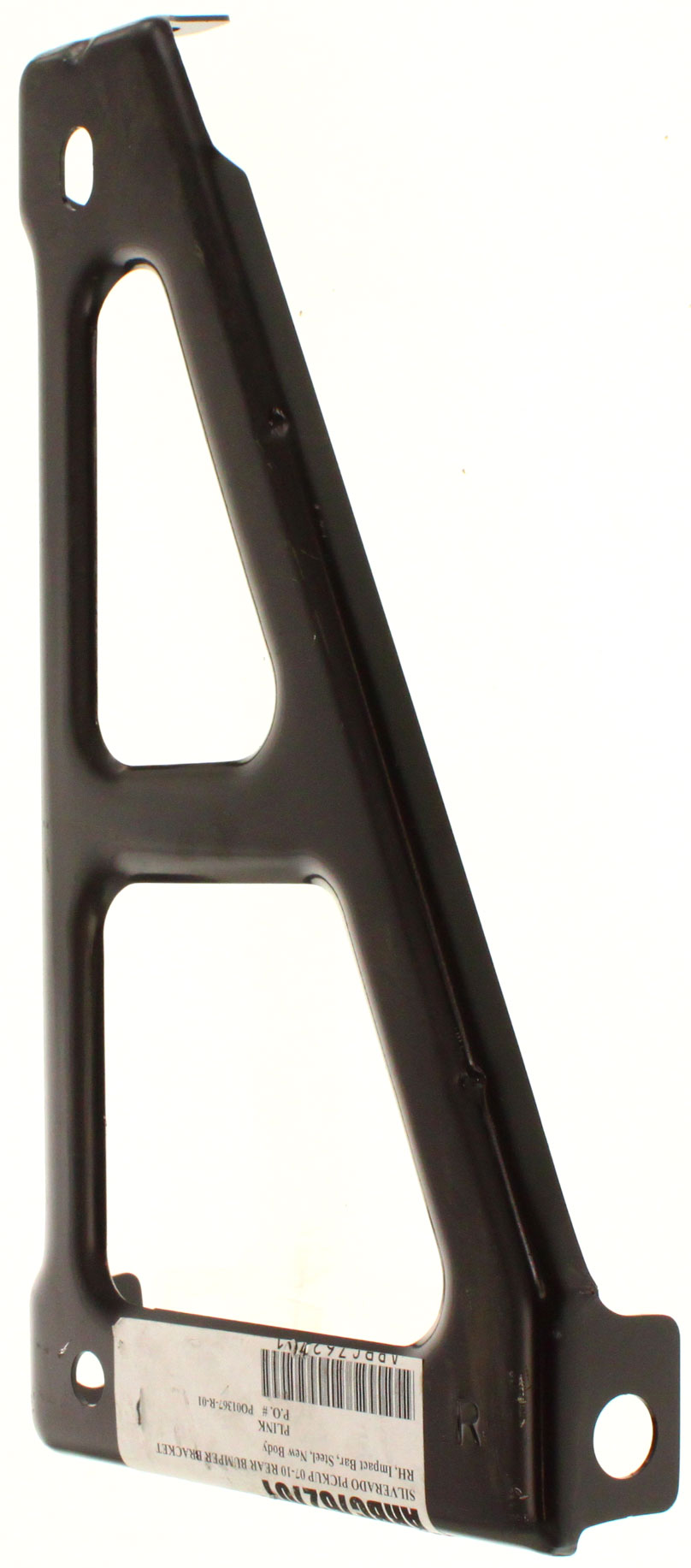 Replacement ARBC762701 Bumper Bracket Compatible For 2007-2013 GMC Sierra 1500 Chevrolet Silverado Rear, Right Passenger