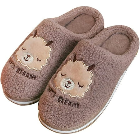 

DanceeMangoo Cute Slippers for Women Fuzzy Sheep Memory Foam Bedroom Slipper Cozy Indoor Outdoor Shoes