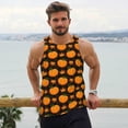 thumbnail image 6 of Daiia Orange Pumpkin And Autumn Maple Printed Men's Quick Dry Fit Muscle Tank Top Slim-Fit Tank Workout Tank Top Lightweight Sports Tank Top-3X-Large, 6 of 7
