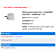 thumbnail image 2 of Rear Speaker Connector - Compatible with 1999 - 2004 Ford F-150 2000 2001 2002 2003, 2 of 2