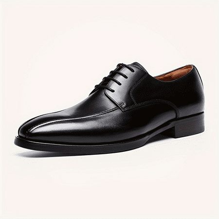 

SHZHRG Comfortable Plus Size Men‘s Solid Color Plain Toe Oxford Shoes Durable Non Slip Casual Lace Up Dress Shoes for Men Stylish Footwear for Large Size Men