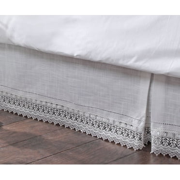 Stylemaster Renaissance Home Fashion Sophia Dust Ruffle/Bed Skirt, Full, Ivory