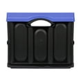 thumbnail image 4 of Greenmade Instacrate 12-Gallon Medium Plastic Storage Bin, Collapsible Folding Plastic Storage Container Crate, Black and Blue, 4 of 5