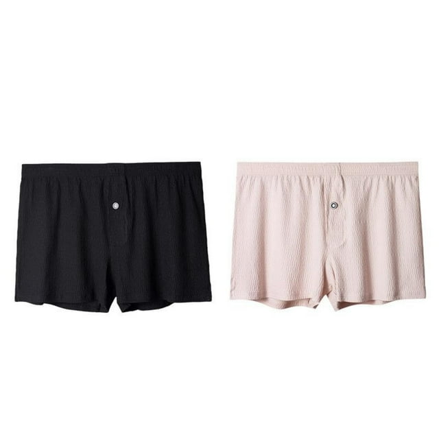 2 Pack Boxeurs Courts pour Hommes Doux Confortables Décontractés Respirants