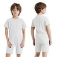 thumbnail image 7 of renvena Adaptive Clothing for Kids Special Needs Autism Sensory Jumpsuit Anti-Strip Romper Bodysuit with Back Zipper White 8, 7 of 7