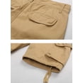 thumbnail image 5 of Men's Cotton Cargo Shorts, Relaxed Fit Camouflage Work Shorts with Multi-Pockets & Drawstring, Size 32-38, 5 of 7