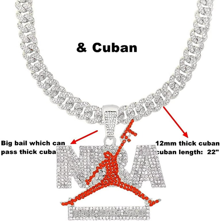Mens iced deals out pendants