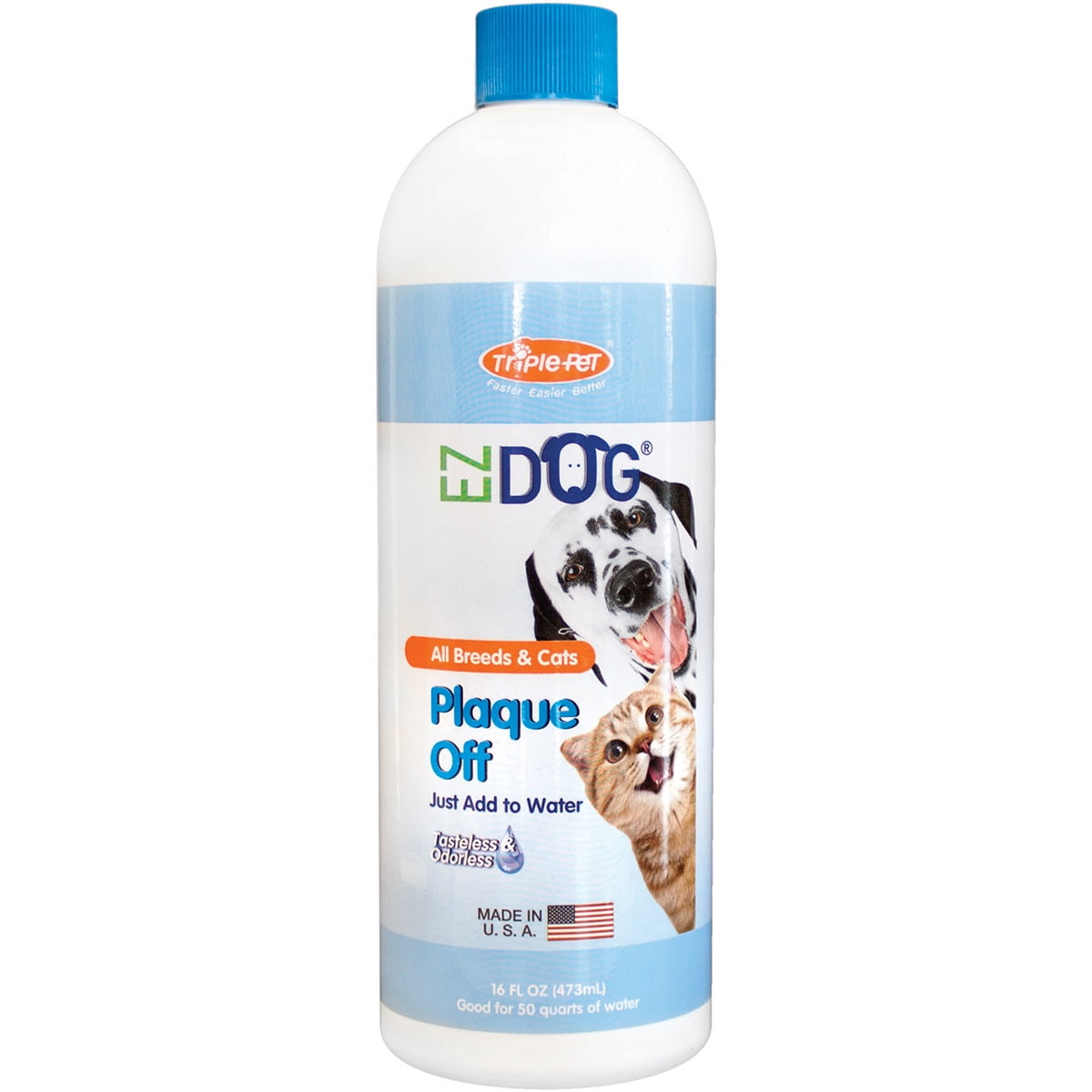 EZ Dog Pet Plaque Off Drinking Water Additive for Dogs and Cats