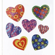 Patterned Hearts Sandylion Acid-Free Stickers