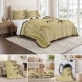 thumbnail image 6 of Queen Quilt Set 90''x96'', Vintage Bamboos Lightweight Summer Bedspread Coverlet Set with 2 Pillow Shams, Ink Painting Retro Art Rustic Breathable All Season Quilt Bedding for Bedroom/Guest Room, 6 of 9