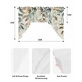 thumbnail image 6 of Green Brown Botanical Swag Valance for Windows 56'' x 36'', Farmhouse Eucalyptus Leaves Rustic Light Filtering Kitchen Curtains Valances for Bathroom/Living Room/Bedroom/Café, Rod Pocket Curtain, 6 of 6
