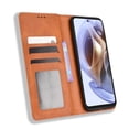 thumbnail image 4 of Compatible with Motorola Moto G31/ G41 Case Magnetic Closure Vintage Pattern PU Leather Wallet Cover with Card Slots-Brown, 4 of 5