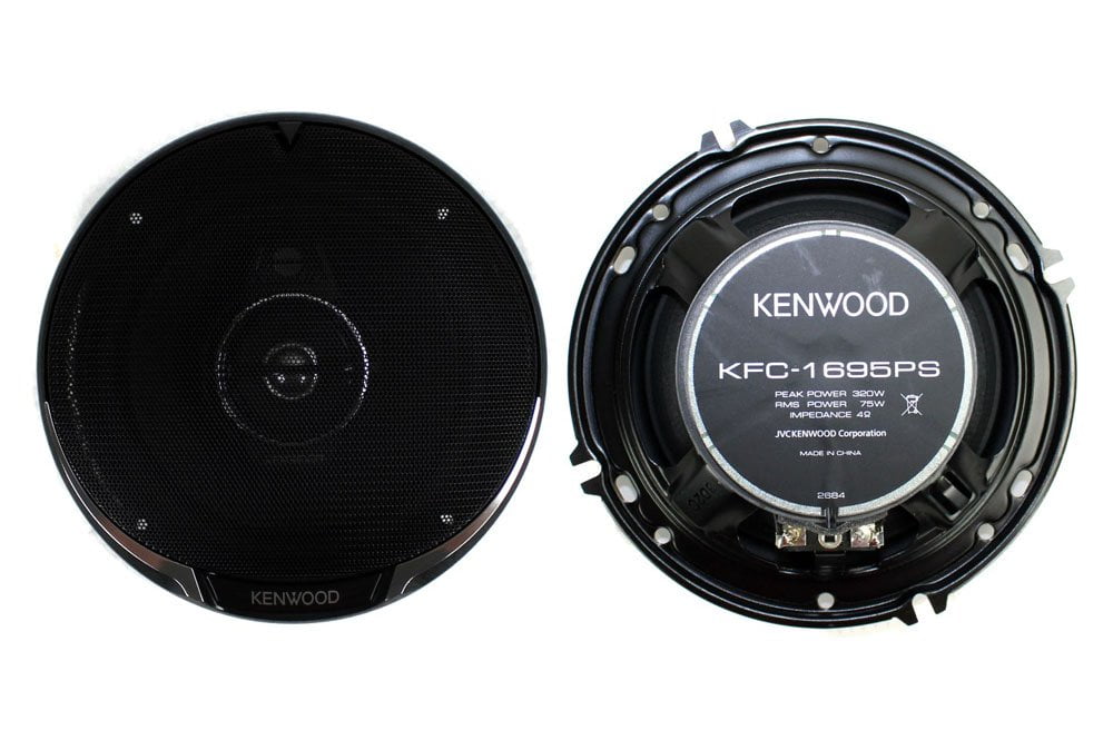 Kenwood KFC-1695PS 640 Watts 6.5" 3-Way Coaxial Car Audio Speakers 6-1/2" New 