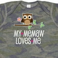 thumbnail image 4 of Inktastic My Memaw Loves Me Grandkids Owl Girls Baby Bodysuit, 4 of 5