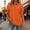 Orange, variant on Womens Shirts Plain Basic Trendy Loose Blue V-Neck Solid Color Comfy T Shirts for Women Short Sleeve