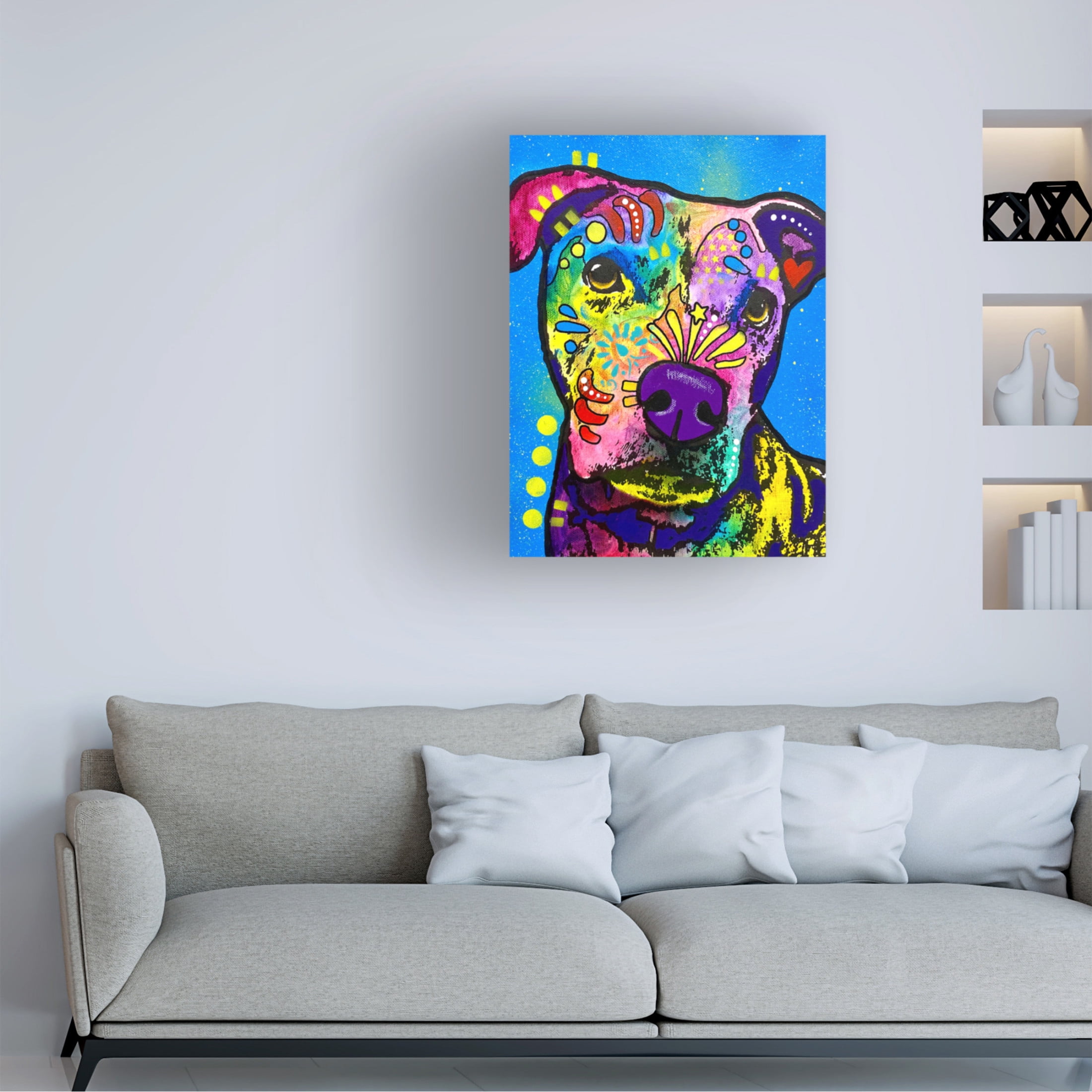 Canvas Wall Art - Dean Russo 'Just A Little Piece Pleaaase' Wall Art for Living Room, Bedroom, or Office Décor by Trademark Fine Art - 18 x 24 Inches