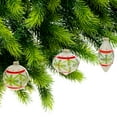 thumbnail image 2 of 8Cm 3 Pc Glass Ornament In Gift Box (Holly), 2 of 4