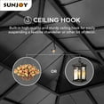 thumbnail image 5 of Sunjoy Bridgeport 11 x 13 ft. Outdoor Patio Cedar Framed Gazebo with Black Double Steel Hardtop Roof for Garden, Backyard Shade, 5 of 16