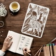 thumbnail image 3 of Colorful Tiger Stencils 11.7x8.3 inch Wild Animal Stencils Plastic Jungle Tiger Stencils Templates DIY Forest Tiger Home Decor Stencil for Painting on Wood Floor Wall, 3 of 7