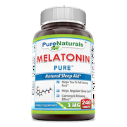 Pure Naturals Melatonin 3 Mg Per Serving 240 Tablets Supplement | Non-GMO | Gluten-Free | Made in USA