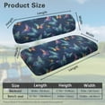 thumbnail image 3 of POLERO Blue Neon Butterfly Print Golf Cart Seat Covers Universal Fit for Club Car Precedent Golf Cart Seats, Washable Front and Back Seat Cushion Cover, No Stapler Required, 3 of 8