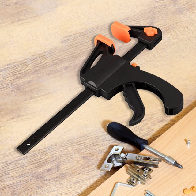 Abrazadera F Para Carpintería Abrazaderas de barra F Abrazaderas ajustables con una sola mano Durable con almohadilla de goma Herramientas manuales de bricolaje Likrtyny Para estrenar