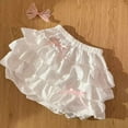 thumbnail image 2 of MIXUE Womens Skirts Solid Color Fashionable Casual Pleated Tunics Tutu Mini Skirt Activewear,White,S, 2 of 3