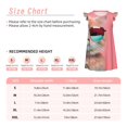 thumbnail image 3 of Fotbe Cool Cat Pink Sunglasses Vestido de Dormir para Niñas de 3 a 10 Años, Mangas Cortas, Estilo Princesa, Pijama Camisón con Mangas Voladas-XX-Large, 3 of 6