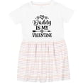 thumbnail image 3 of Inktastic Daddy is My Valentine Holiday Girls Toddler Dress, 3 of 5