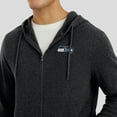 thumbnail image 7 of Men's J. Palmer Dark Heather Gray Seattle Seahawks Players Lounge Tri-Blend Full-Zip Hoodie, 7 of 7