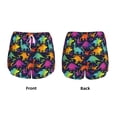 thumbnail image 5 of Haiem Colorful Dinosaur Women's 2 in 1 Running Shorts - Lightweight Athletic Workout Gym Yoga Breathable Sports Shorts Liner with Phone Pockets-X-Large, 5 of 9