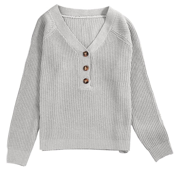 Sweaters for women Women's V Neck Sweaters Button Down Knitted Fall Winter Long Sleeves Women's Sweater christmas sweater women