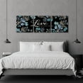 thumbnail image 5 of Epic Art 'Love Found Here' by Cindy Jacobs, Acrylic Glass Wall Art, 3 Piece Set, 72" x 24", 5 of 8