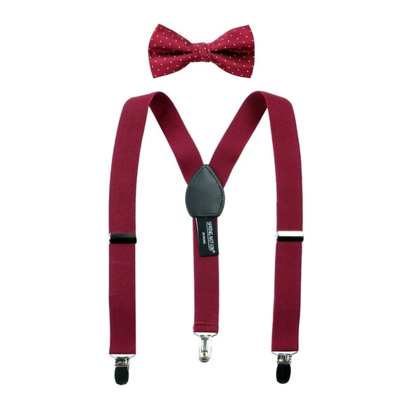 Spring Notion Boys' Suspenders and Polka Dot Bow Tie Set