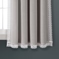 thumbnail image 3 of Rosalie Window Curtain Panels Light Gray 54x63 Set, 3 of 6