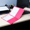 thumbnail image 3 of 1InTheOffice Format de Lettre 2-Pocket Gaufré Pochette en Papier, 11"X8,5", 25/boîte,, 3 of 5