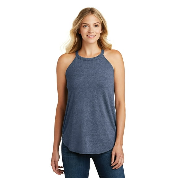 District ® Women's Perfect Tri ® Rocker Tank. DT137L - Navy Frost Size XXL
