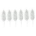 thumbnail image 4 of LEORX 6pcs Shooting Props Leaf Decorations Silver Iron Wire Rustic Farmhouse Style for Bedroom, 4 of 8