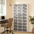 thumbnail image 2 of HOMCOM Armoire de Rangement Multimédia, Étagère à DVD à 9 Niveaux avec 21 Tablettes Ajustables, 2 of 10
