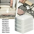 thumbnail image 5 of Dleadar Transparent Vacuum Bag Folding Compressed Space Saving Clothes Storage Big Size Travel Seal Packet Organizers For Towel Cloth Home Decor, 5 of 5