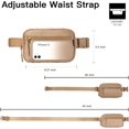 thumbnail image 6 of Belt Bag for Women Men Fashionable Crossbody Fanny Pack for Women Waist Bag with Adjustable Strap Black, 6 of 7